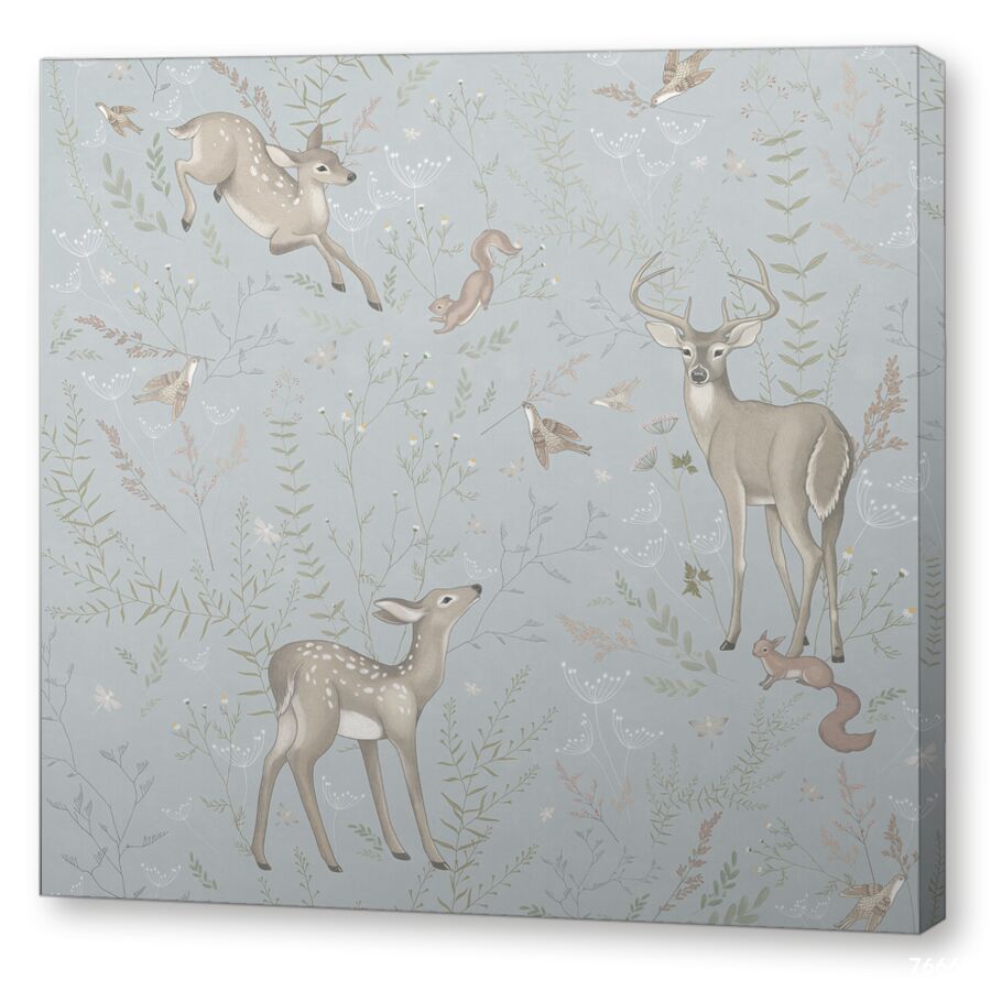 Deer in the meadow на подрамнике