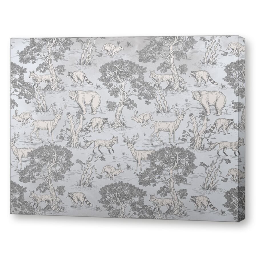 Forest animals light на подрамнике