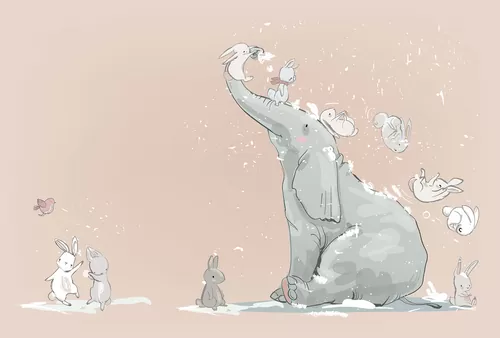 Слоник и зайки 2