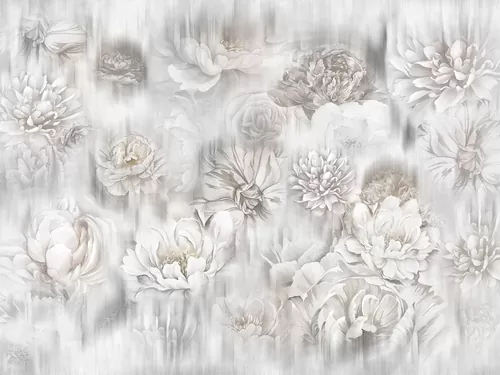 Peonies in the haze