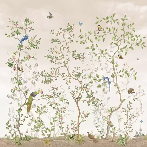 Blooming garden beige