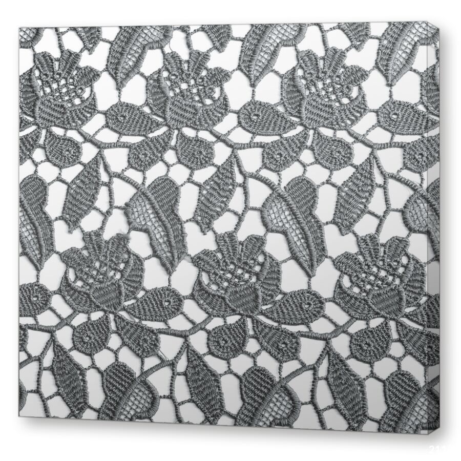 Серая вышивка на подрамнике