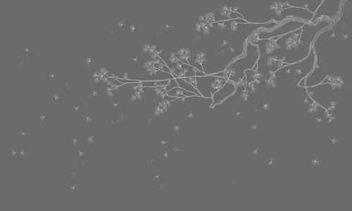 Sakura branch grey