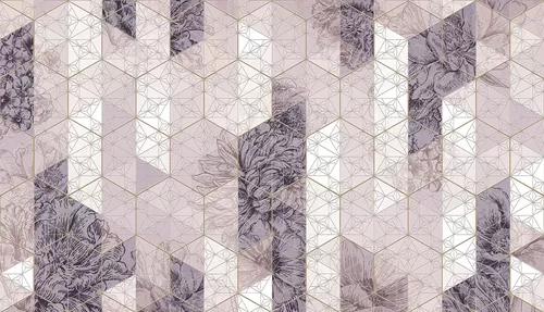 Flower geometry pink