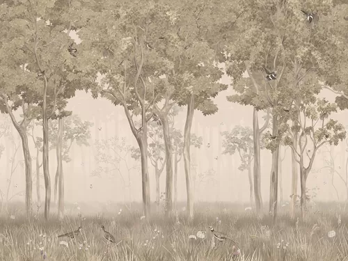 Misty grove sepia