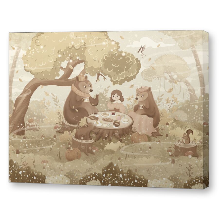 Three bears на подрамнике