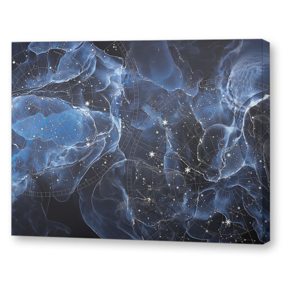 Constellations blue на подрамнике