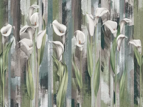 White calla lilies