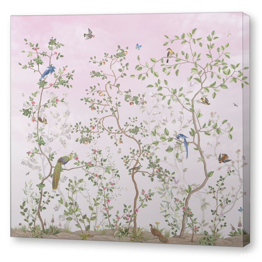 Blooming garden beige на подрамнике