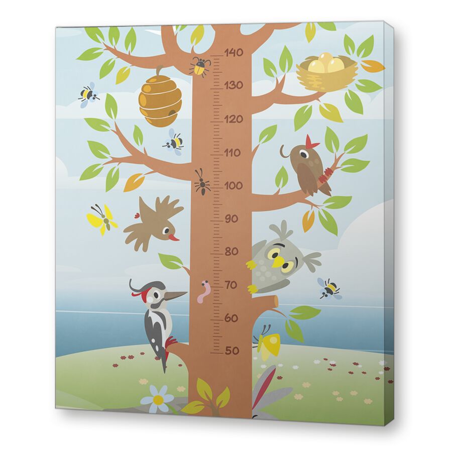 Ростомер Дерево с животными на подрамнике