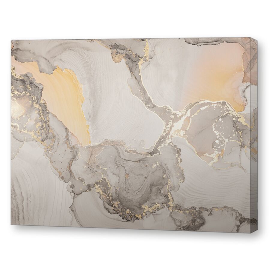Beige-orange fluid на подрамнике