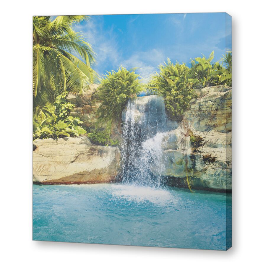 Солнечный водопад на подрамнике