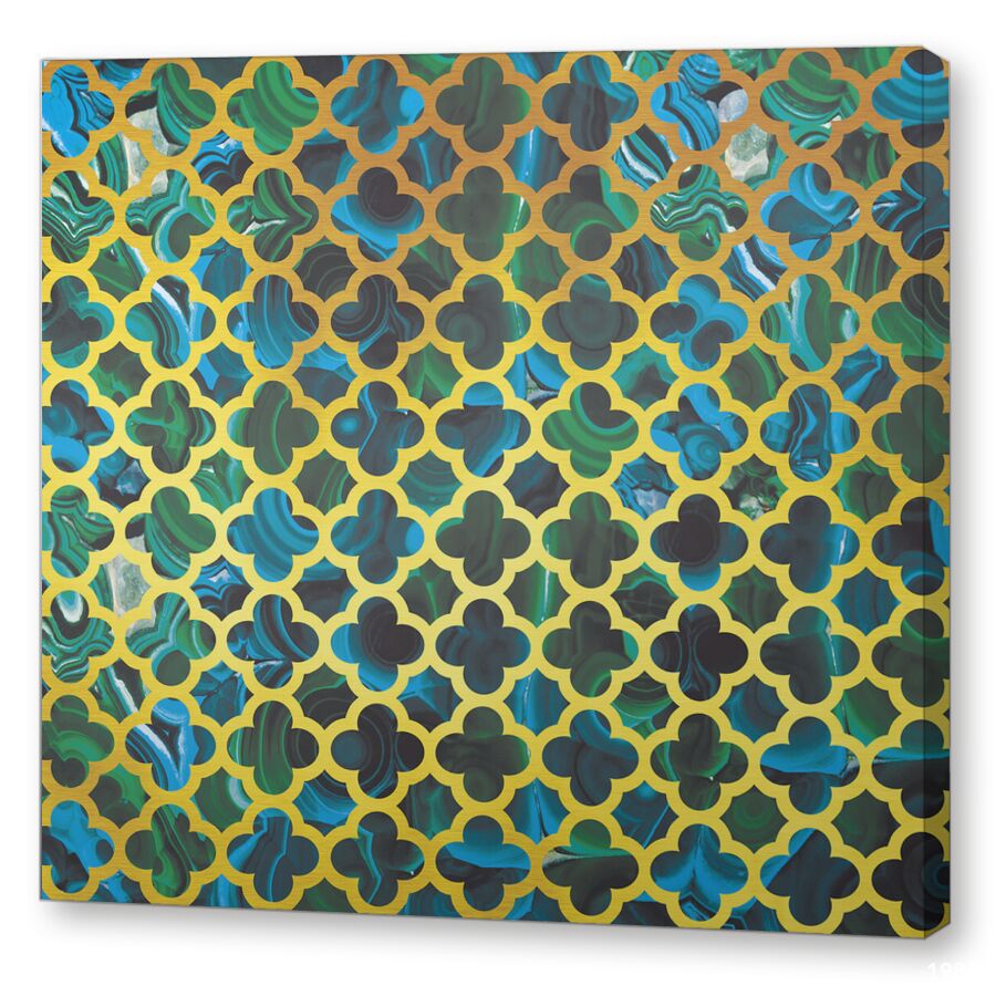 Малахит Империал на подрамнике