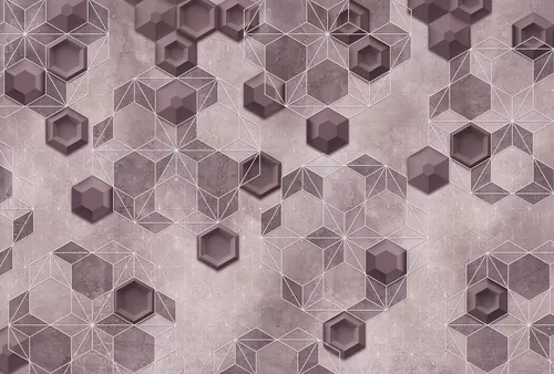 Hexagons pink