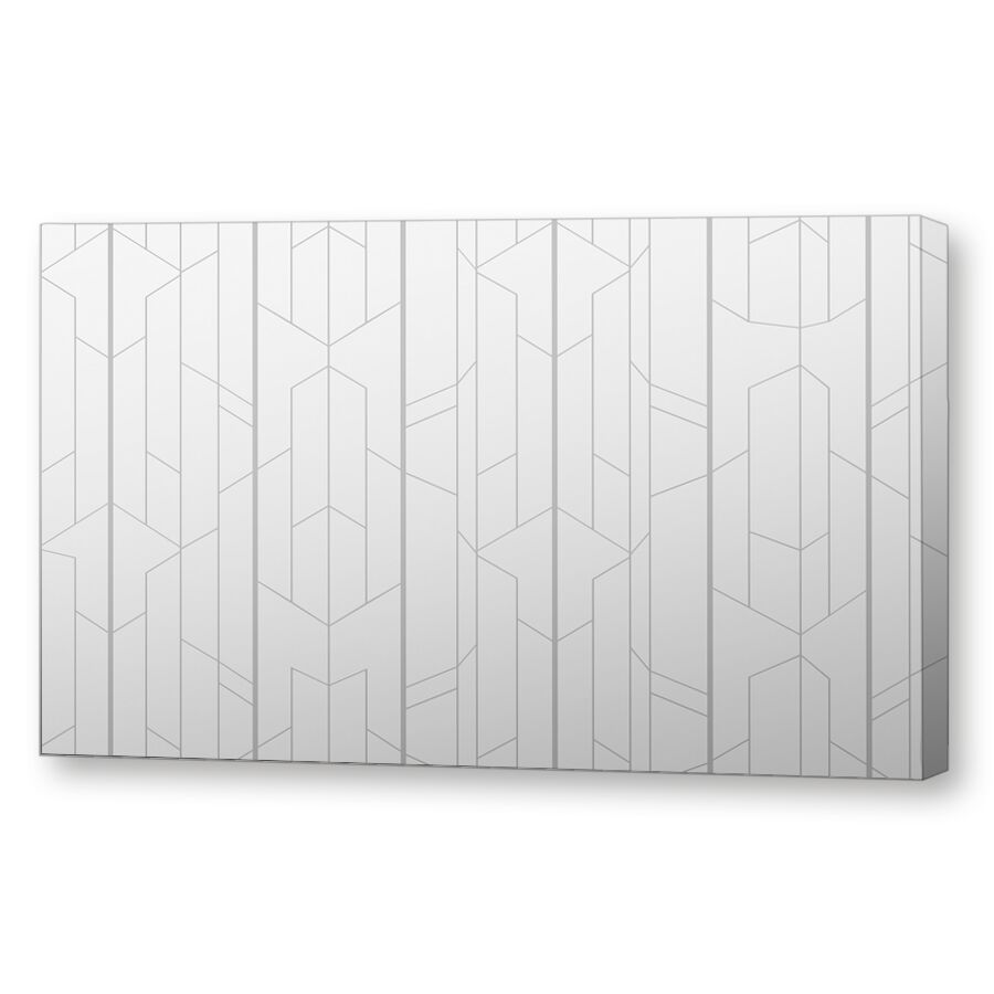 Abstract pattern silver на подрамнике