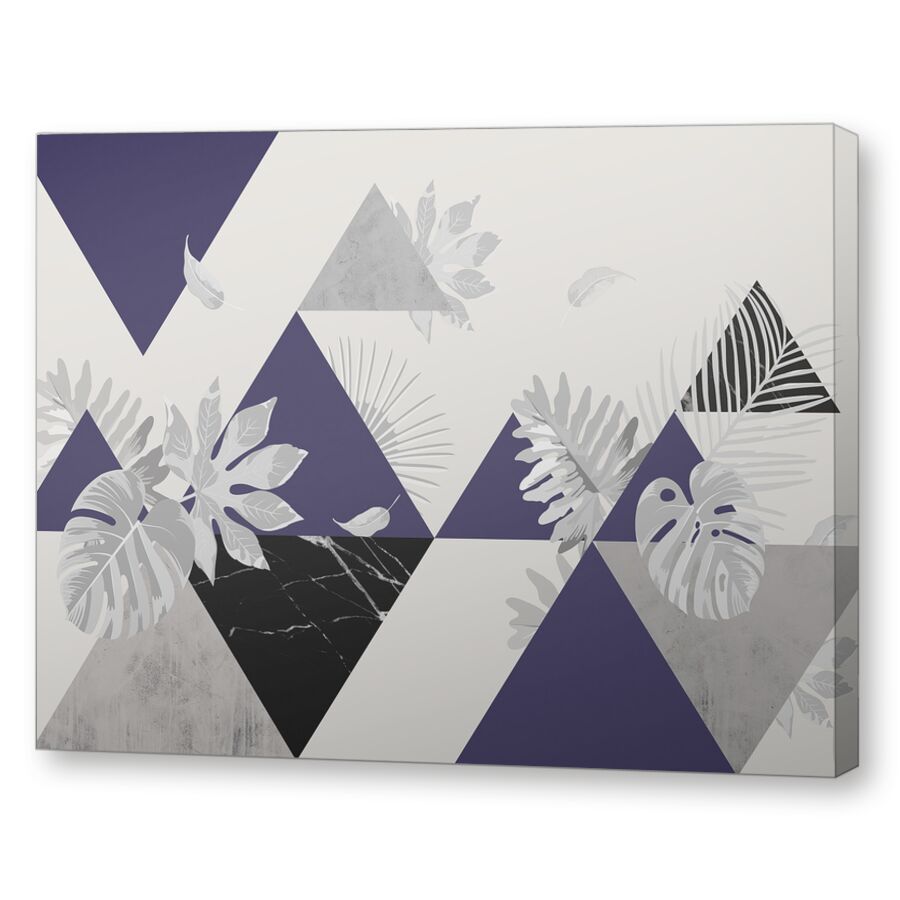 Tropical triangle violet на подрамнике