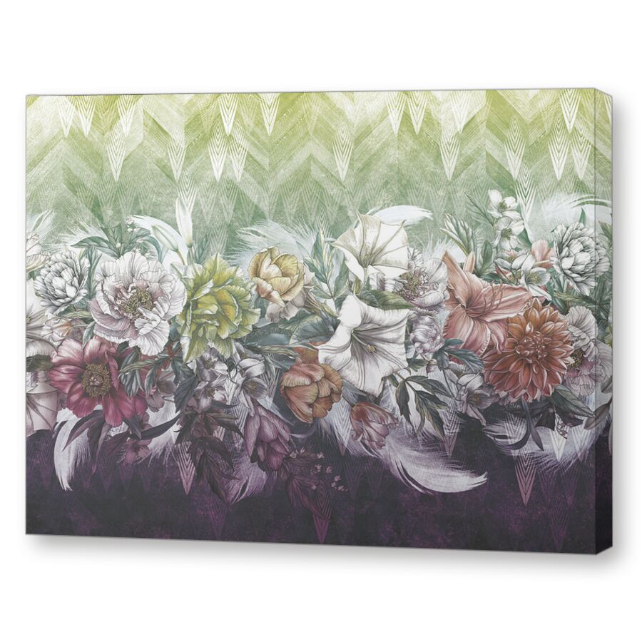 Bouquet green на подрамнике