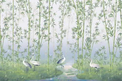 Bamboo forest blue