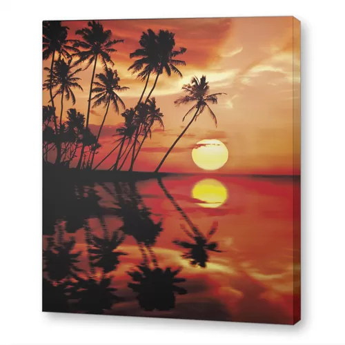 Яркий закат