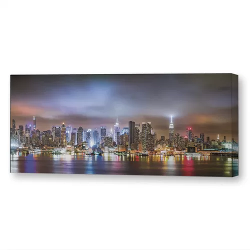 Город в ночное время