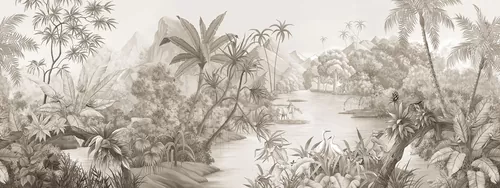 Wild nature sepia