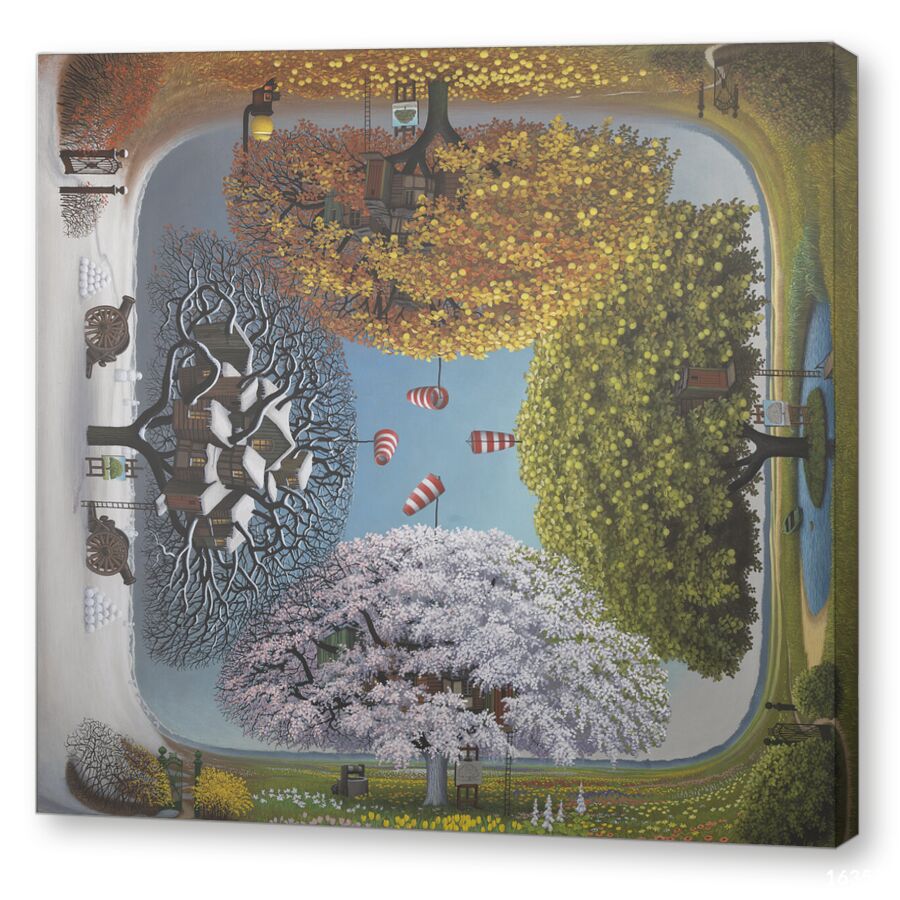 Jacek Yerka-Apple Tree Calendar на подрамнике