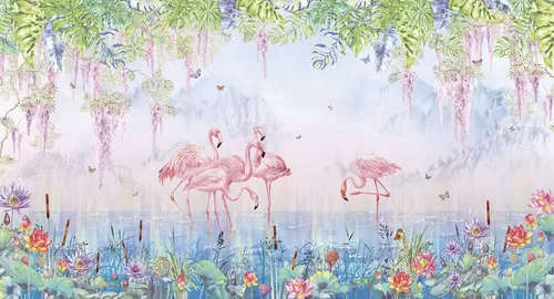 Flamingos lilac