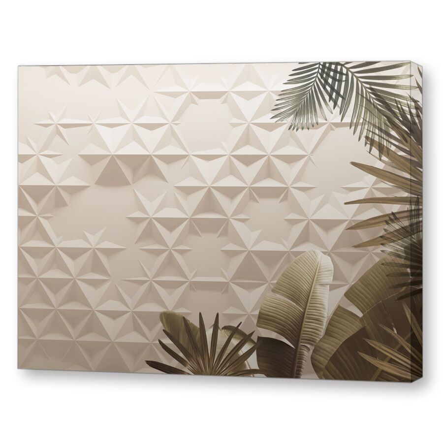 Geometric jungle sepia на подрамнике