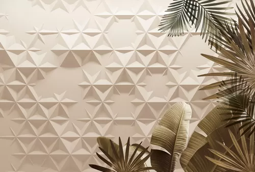 Geometric jungle sepia