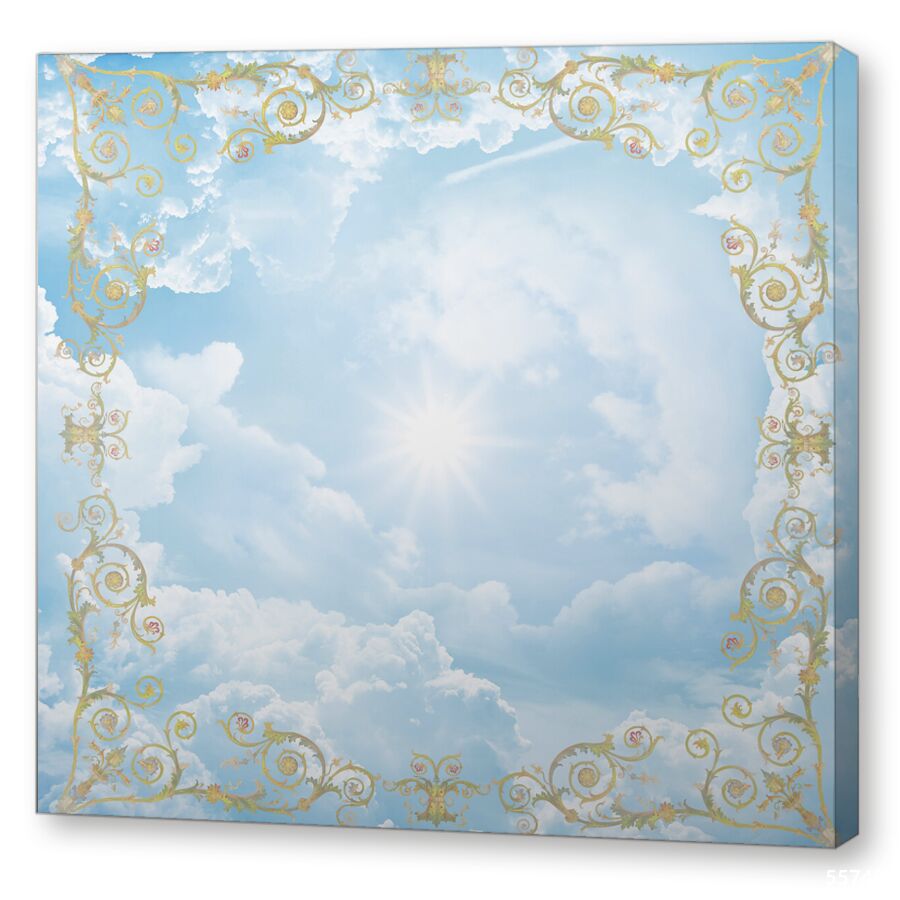 Облака и узоры на подрамнике