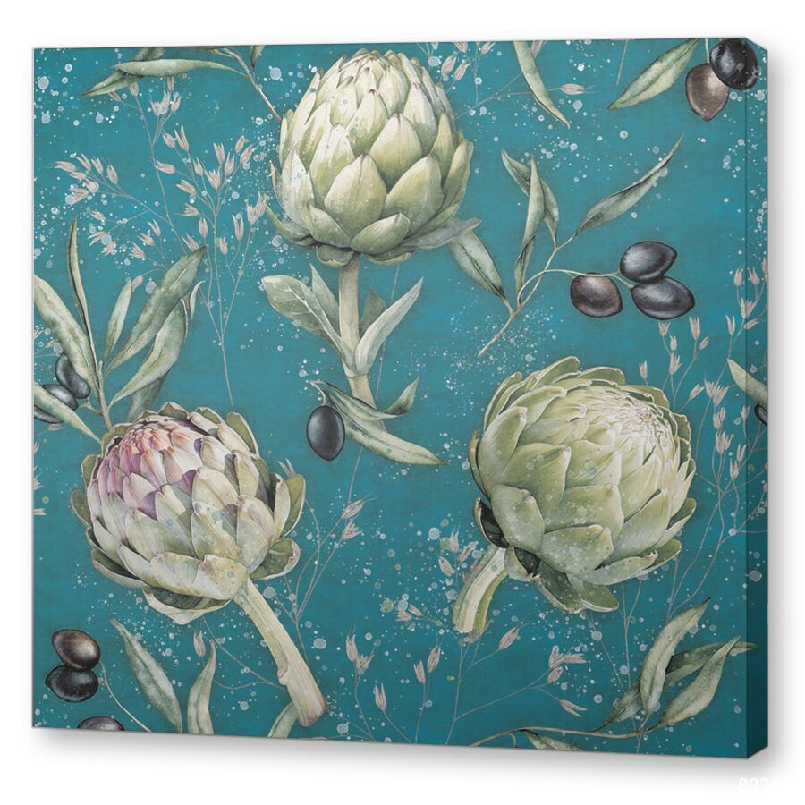 Зрелые артишоки на подрамнике