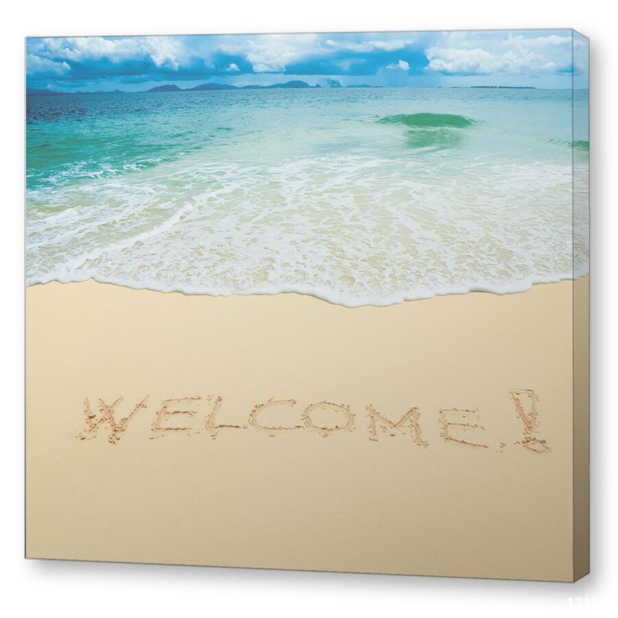 Welcome на подрамнике