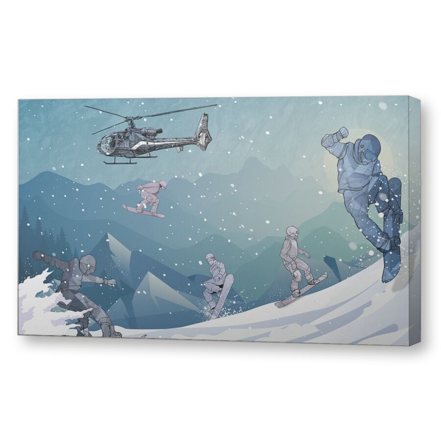 Snowboarding на подрамнике