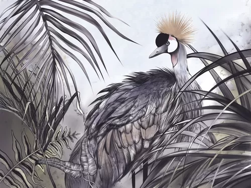 Stork in the jungle