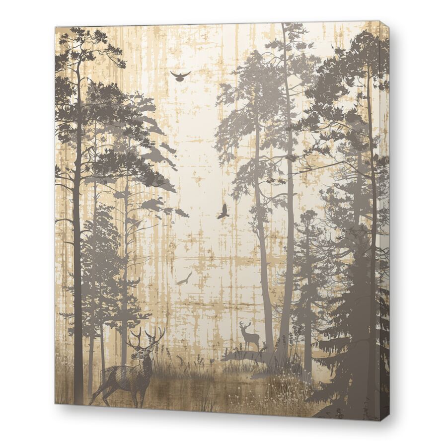 Shades. Northern forest на подрамнике