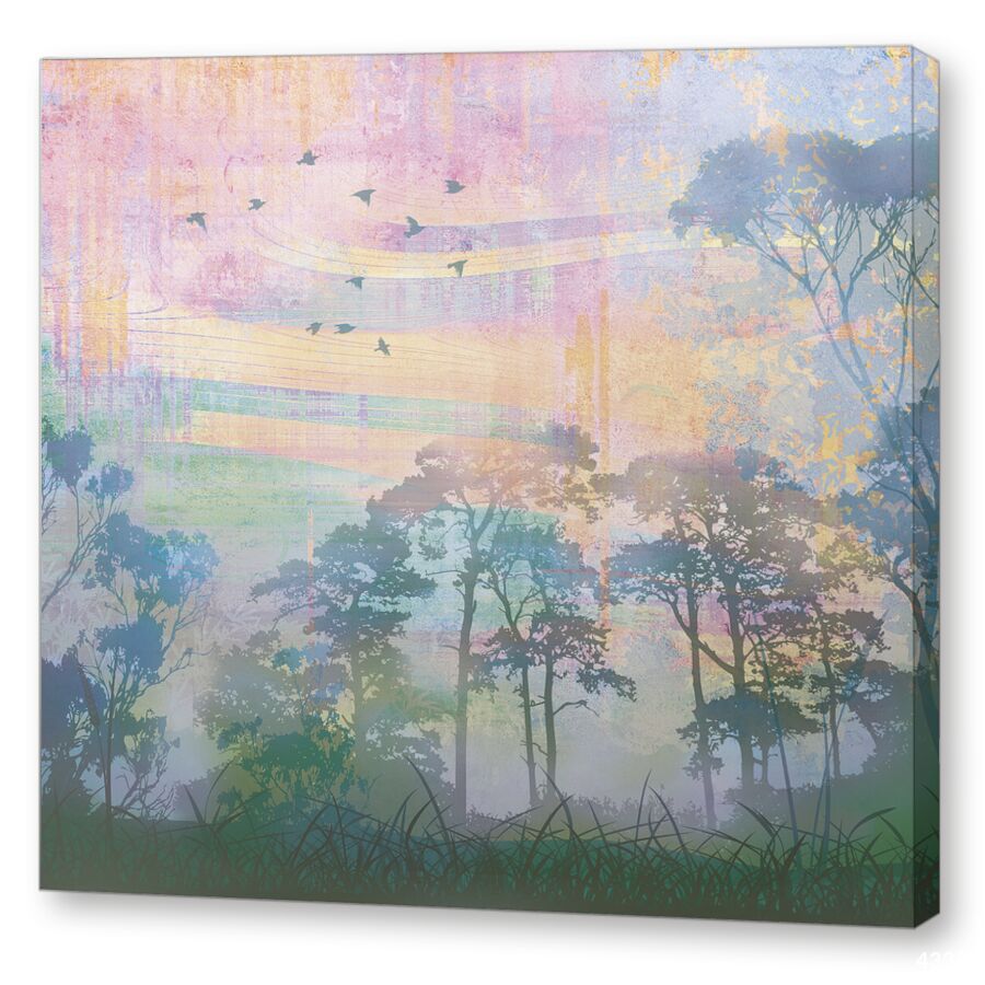Shades. Birds and forest на подрамнике