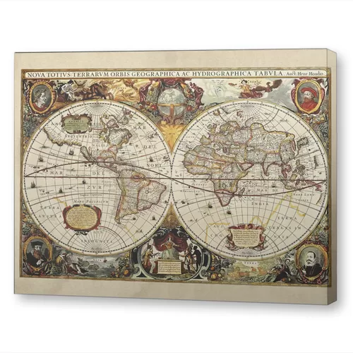 Старинная карта мира