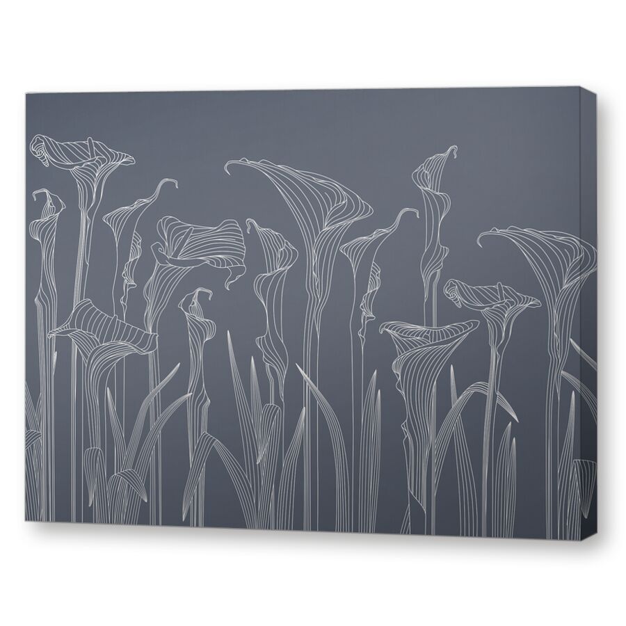 Kalla lilies blue на подрамнике