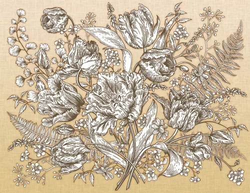 Bouquet beige