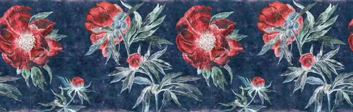 Red Peony 02 Pattern
