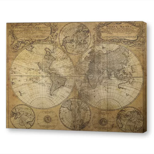 Старинная карта мира