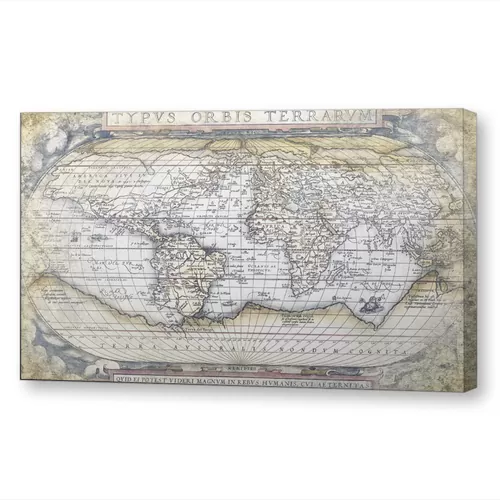 Антикварная карта мира