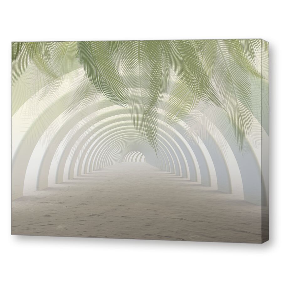 Бесконечная арка с листьями на подрамнике