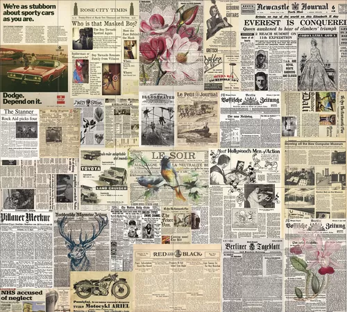 Коллаж из газет