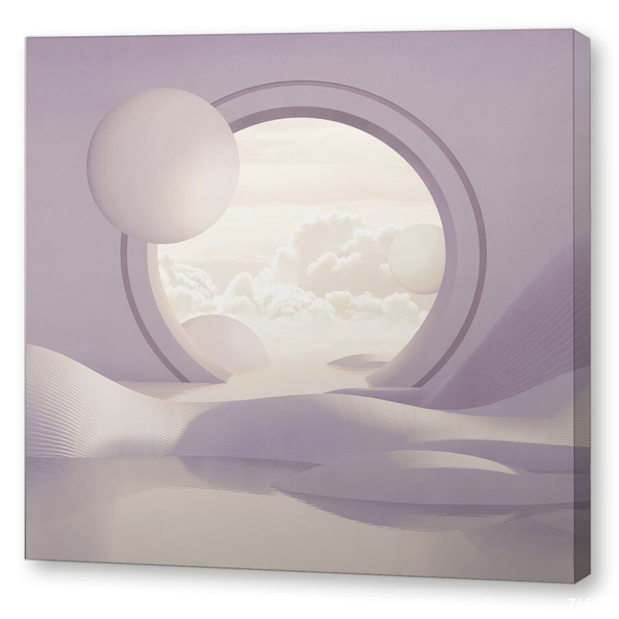 Lilac porthole in space на подрамнике