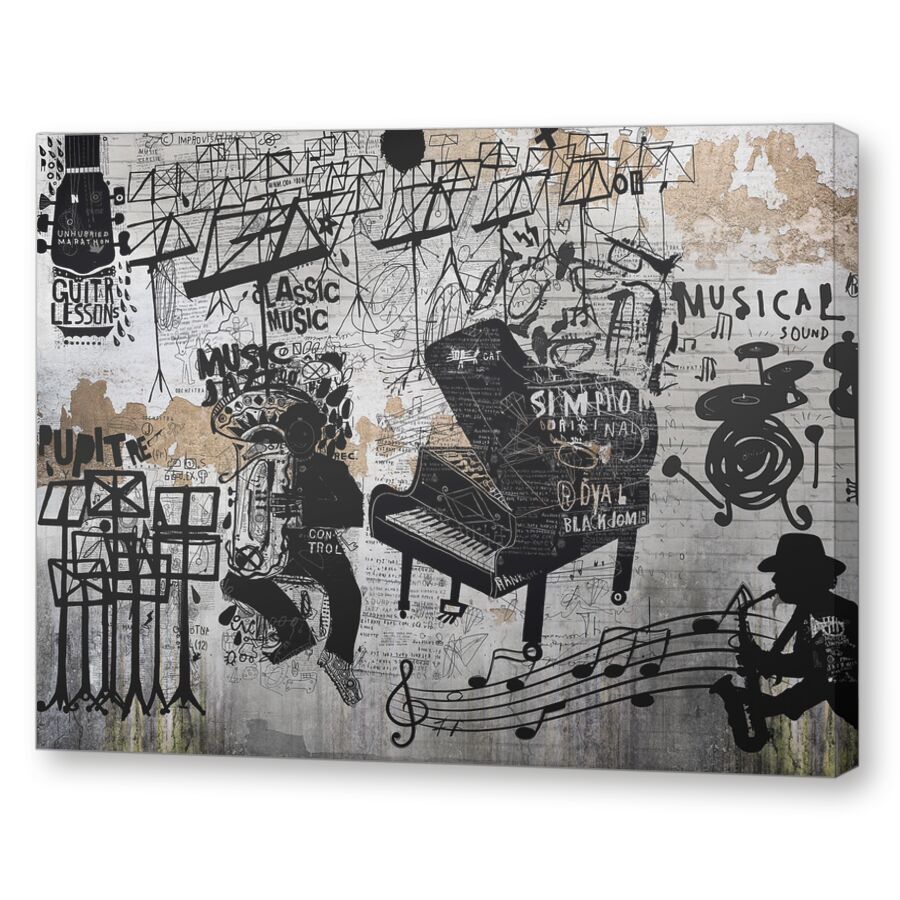 Music graffiti на подрамнике