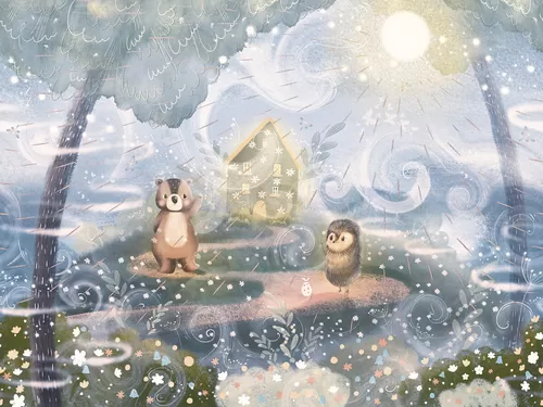 Hedgehog in the fog