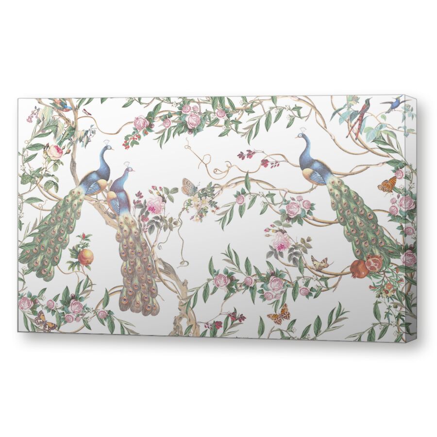 Paradise Peacocks natural на подрамнике