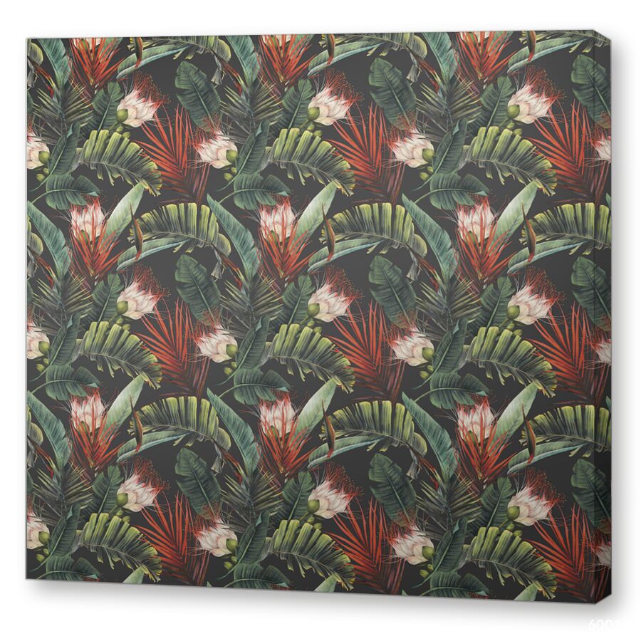 Tropical flowers на подрамнике