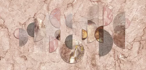 Marble and geometry pink